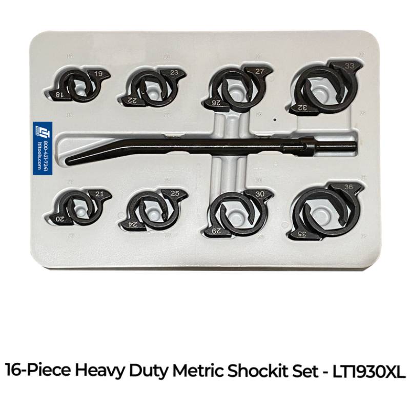 Heavy Duty Sae & Metric Shockit™ Socket Line Wrench Set Industrial/Hydraulic Fittings Removal 16-Piece