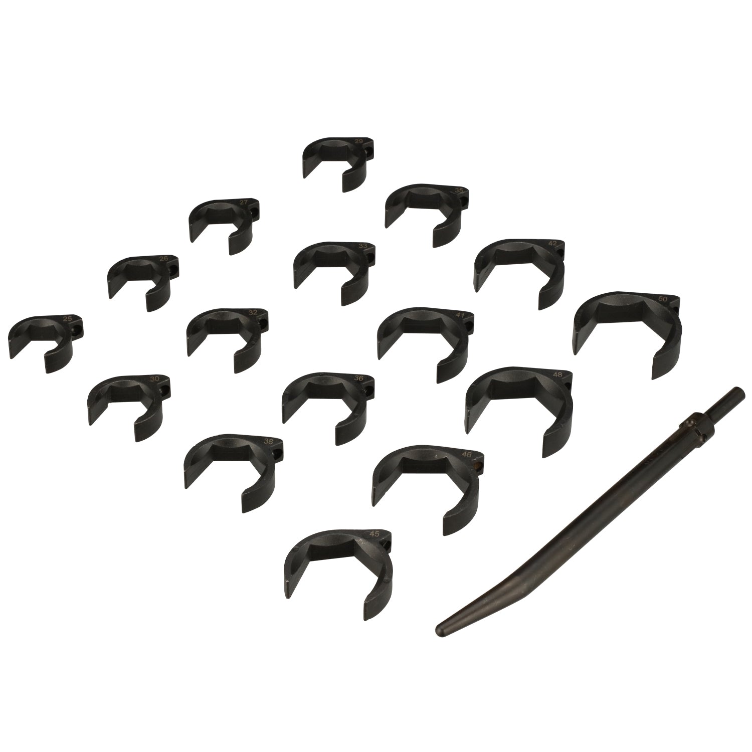 Heavy Duty SAE & Metric Sockets Crows Foot Set Industrial/Hydraulic Fittings Removal -16-Piece